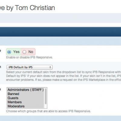Подробнее о "IPB Responsive by Tom Christian 1.0.9"