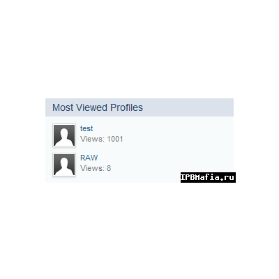 Подробнее о "-RAW33- Most Viewed Profiles 2.0.0"