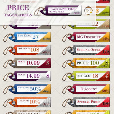 More information about "Price Tags PSD"