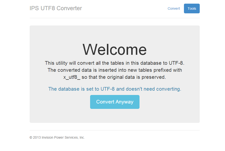 IPS UTF8 Database Converter 1.1.20