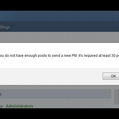 Подробнее о "(SOS33) Posts Required to Send PMs 2.1.0"