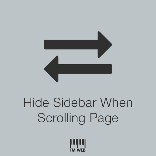 (FMW41) Hide Sidebar When Scrolling Page 1.0.2