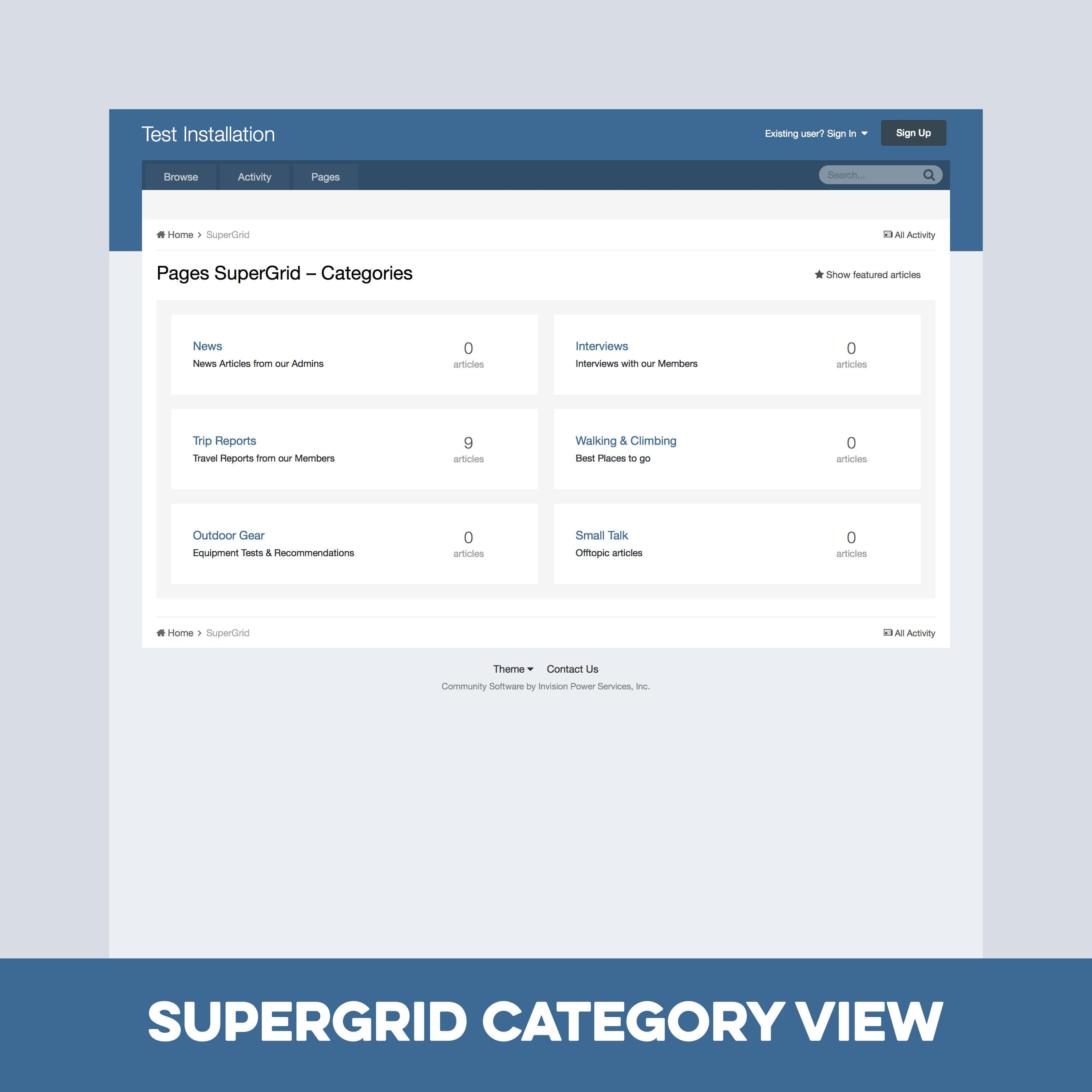 Pages SuperGrid 2.2