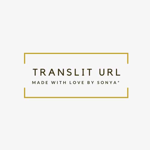 Translit URL 1.0.2