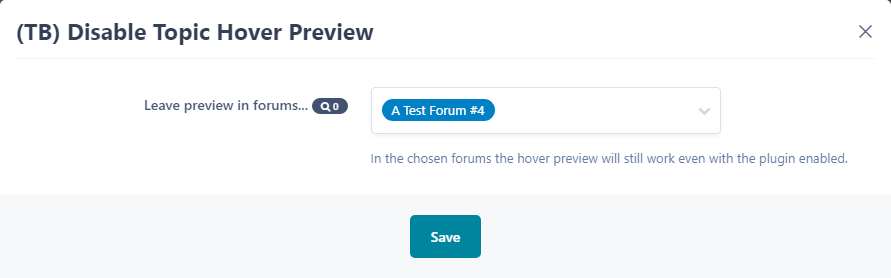 (TB) Disable Topic Hover Preview