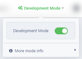 (DB) Switch development mode